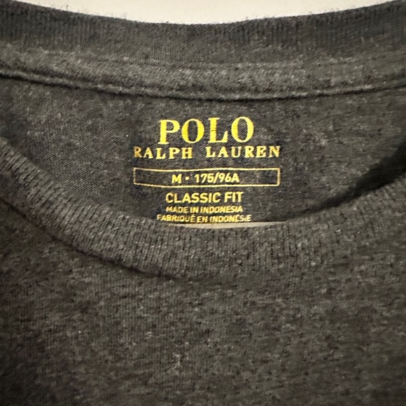 Ralph Lauren Polo Men’s Classic Fit Dark Grey Crew Neck T-Shirt Size Medium - Picture 3 of 3